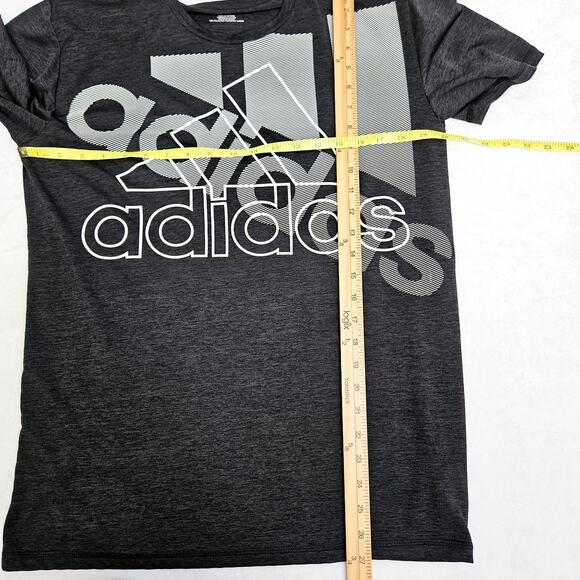 Adidas Youth Boys' Stay Dry Moisture-Wicking Aeroready Gray T-Shirt XL 18/20 - Picture 10 of 10